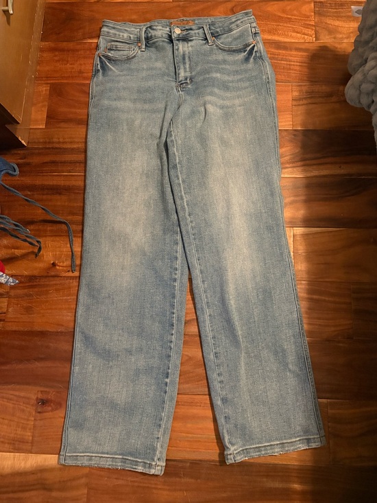 Judy Blue Denim - Judy Blue Straight Fit Jeans Size 11/30 Light Wash High Rise Straight Leg (1184)